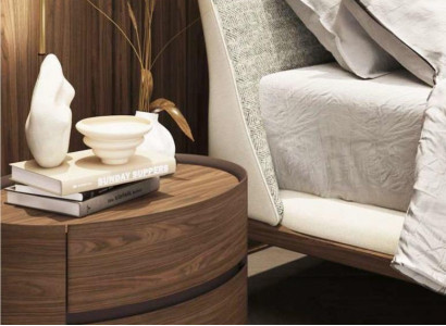 Designer Wooden Nightstand Modern Design Solid Wood Bedroom Furniture